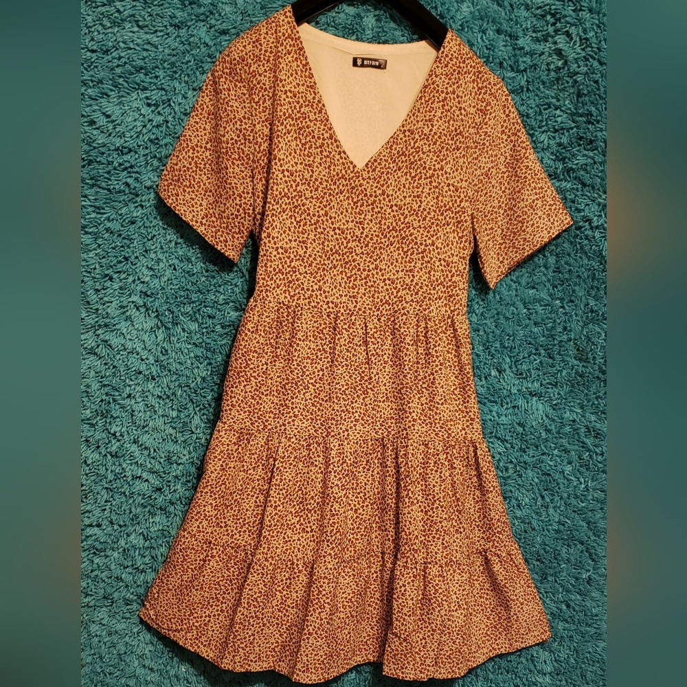 Summer tunic V-neck dress
